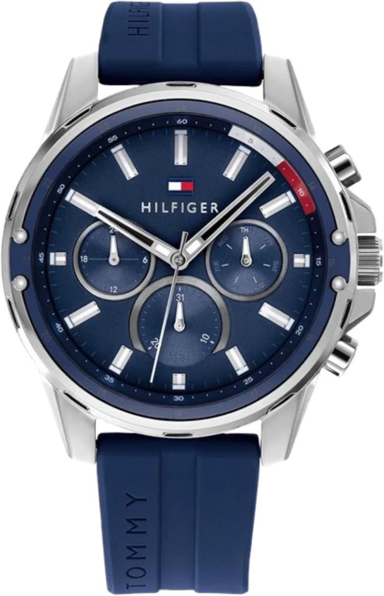 Tommy Hilfiger Analogue Multifunction Quartz Watch for Men with Stainless Steel Bracelet or Silicone Strap