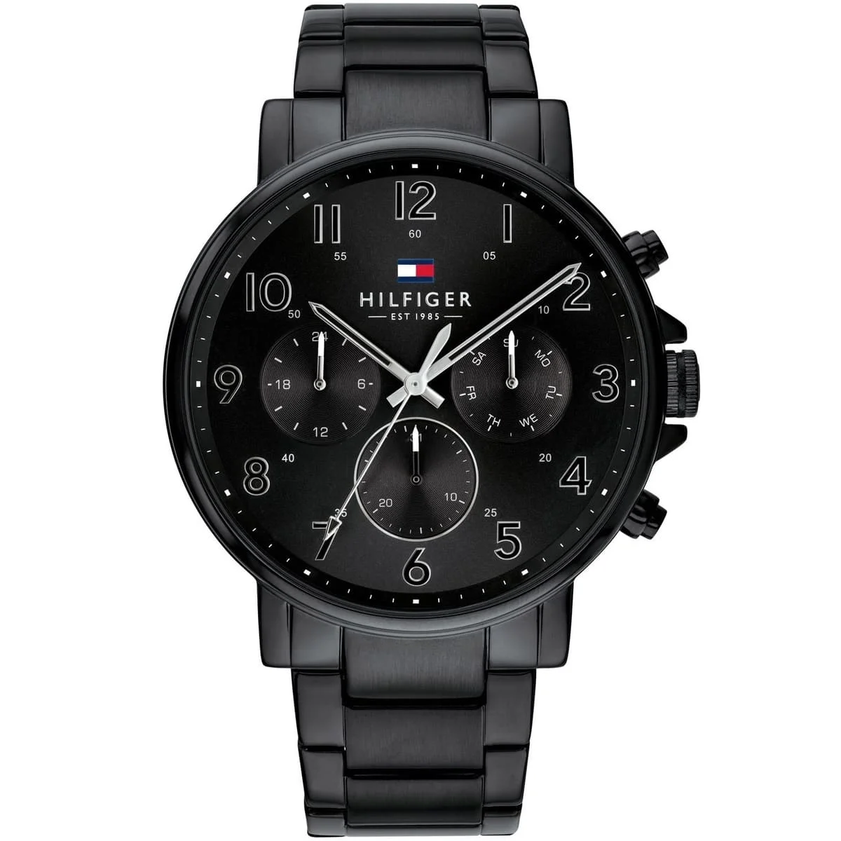 Tommy Hilfiger Daniel Men's Watch 1710383 Black Dial Black Stainless Steel Bracelet