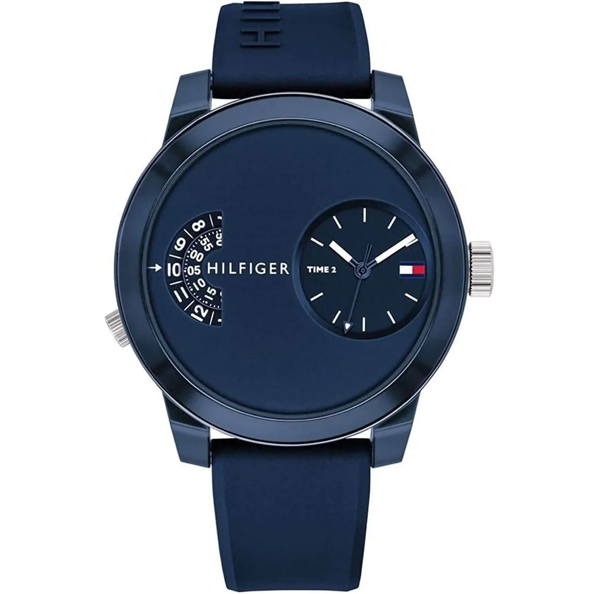 Tommy Hilfiger Denim Men's Watch 1791556 Blue Dial Blue Silicone Strap