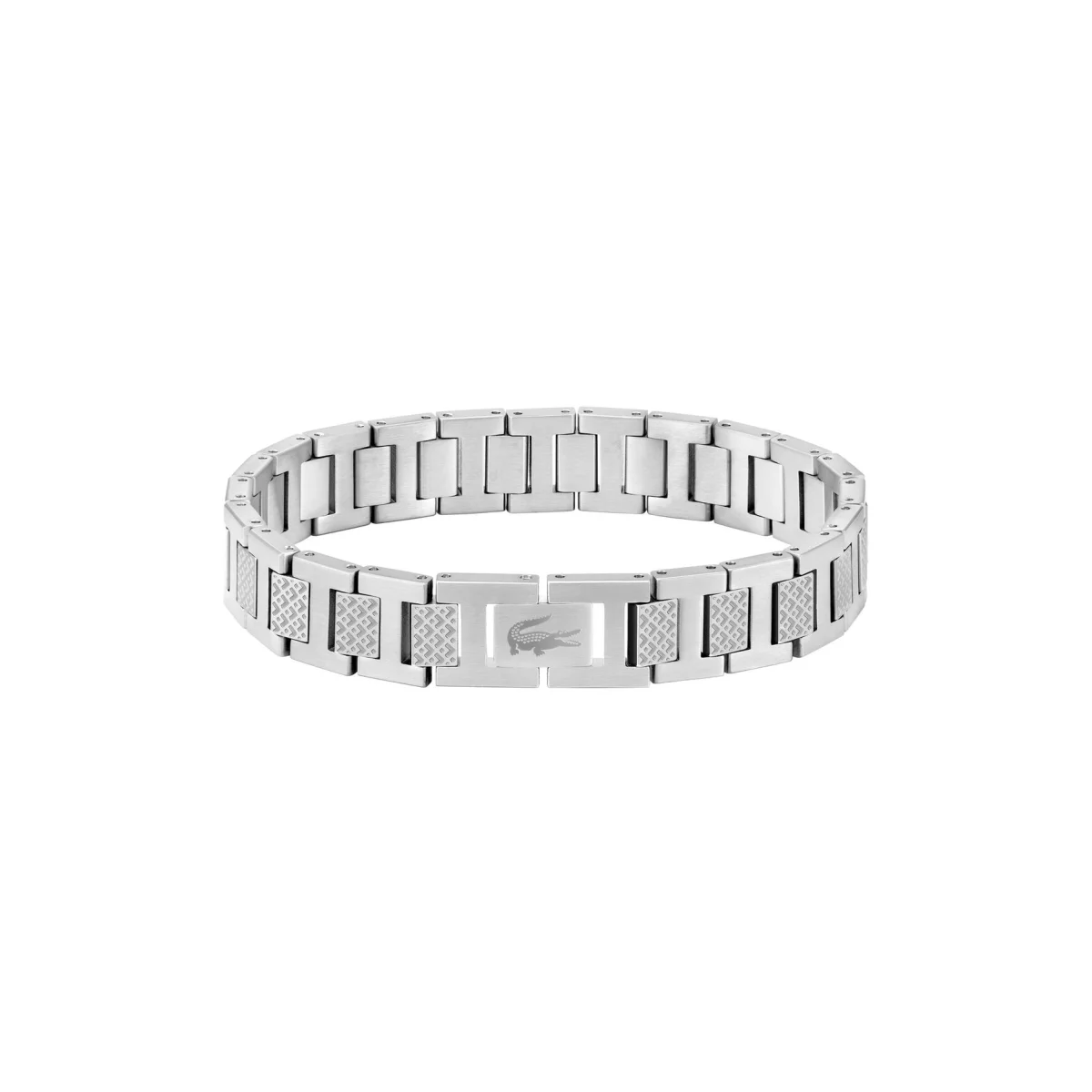 Lacoste Men's METROPOLE Collection Link Bracelet Embellished with Petit Piqué Pattern