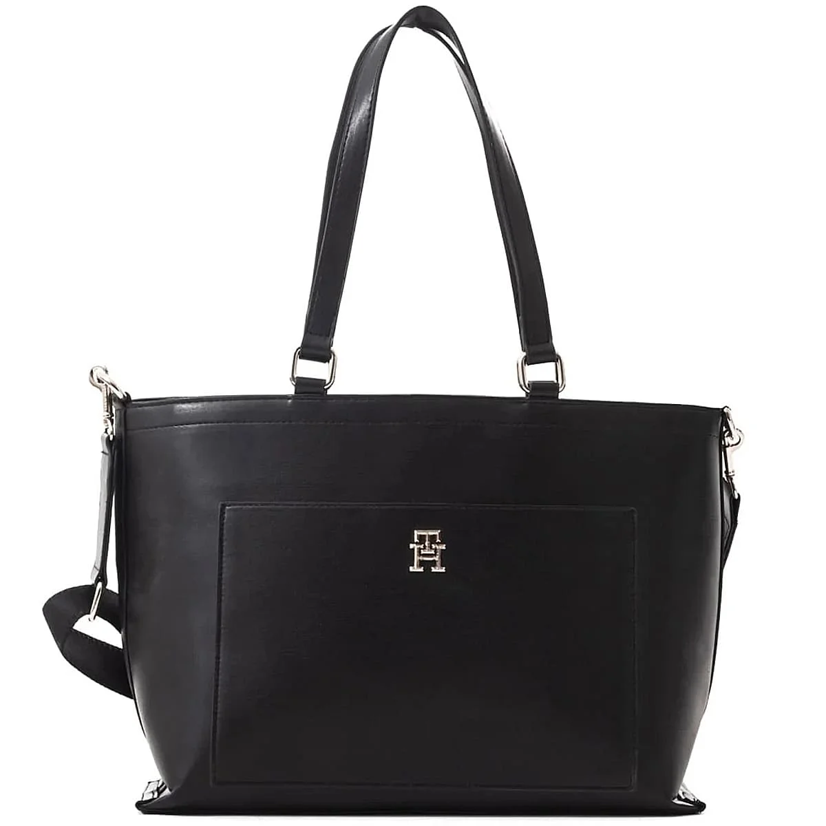 Tommy Hilfiger Black Women Tote Bag Handbags