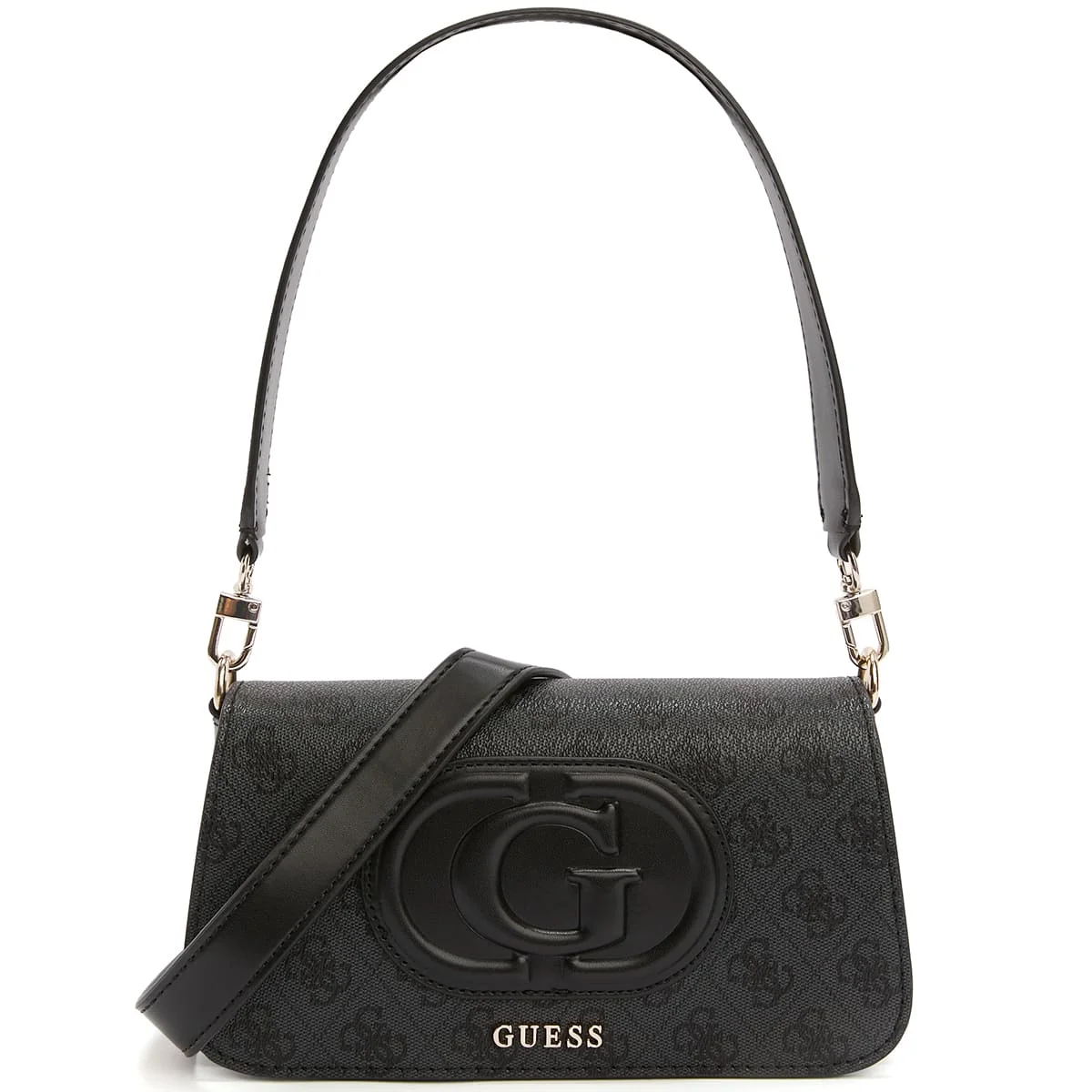 Guess Coal Black Women Shoulder Bag Hwesg951320