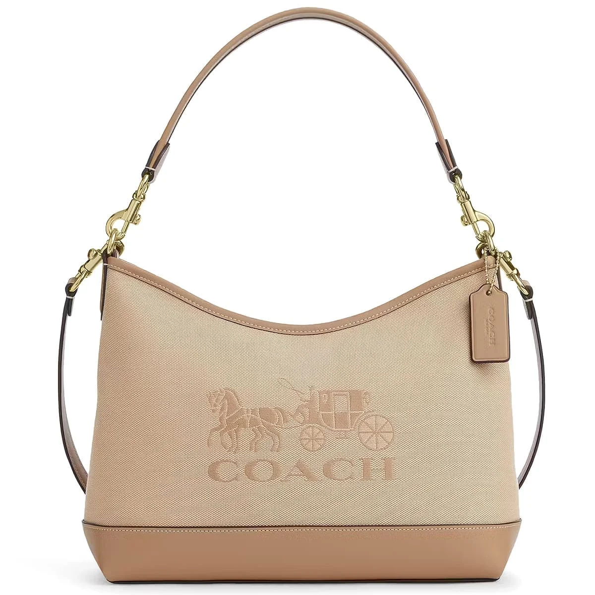 COACH Gold – Dark Natural Multi Women Shoulder Bag CAK91