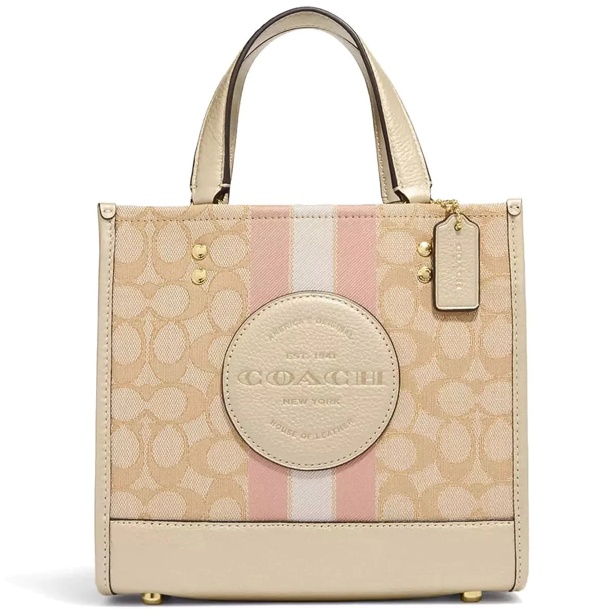 COACH Light Khaki – Metallic Soft Women shoulder bagMini Tote Bag cg096 imv6d