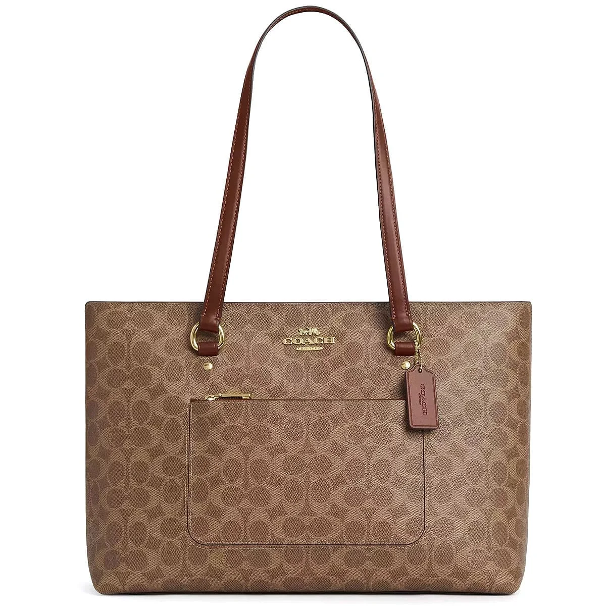 COACH Gold – Tan – Brown Women shoulder bag / Tote Bag CCD69-IMXHE