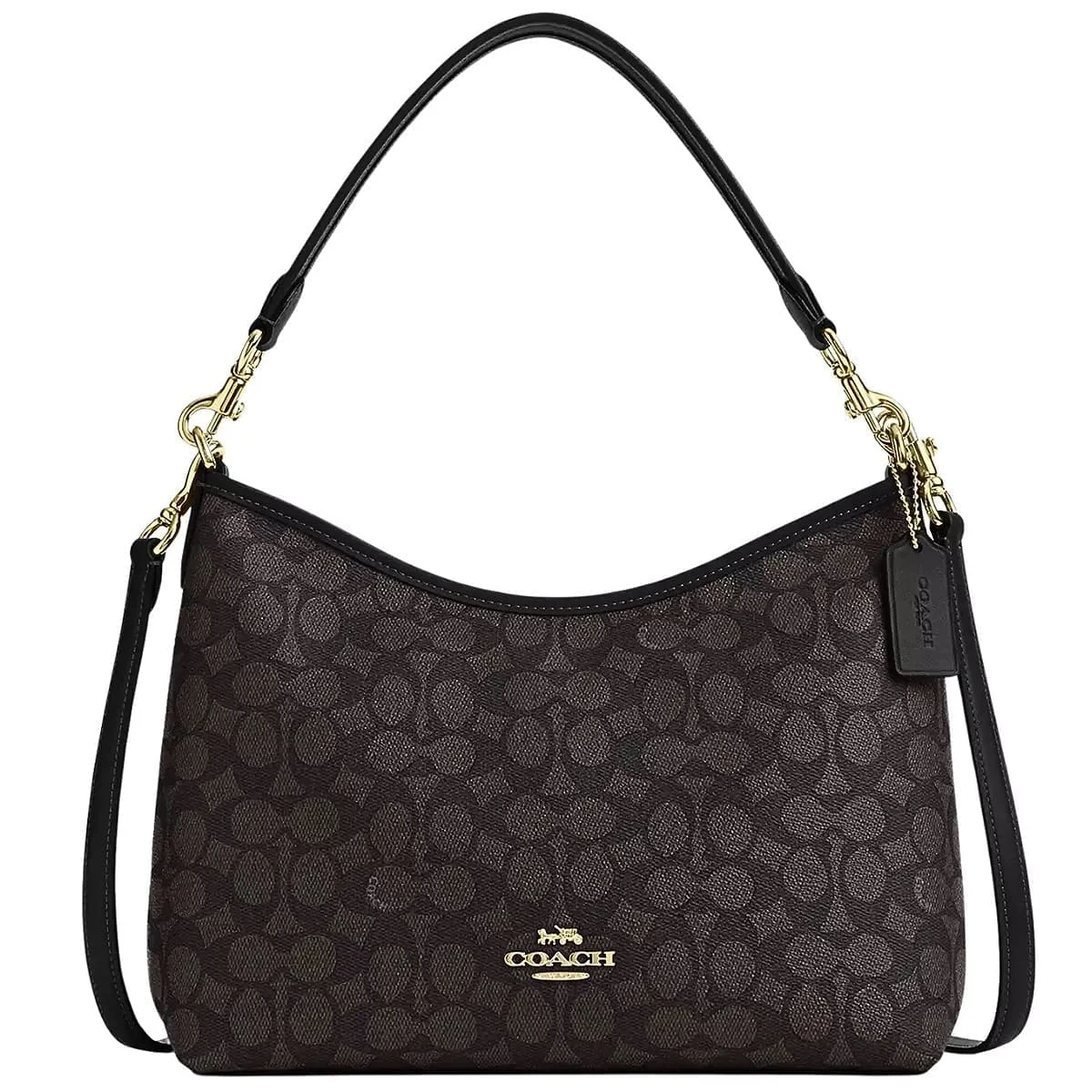 COACH Gold – Walnut – Black Women Shoulder Bag cv975 imxaq