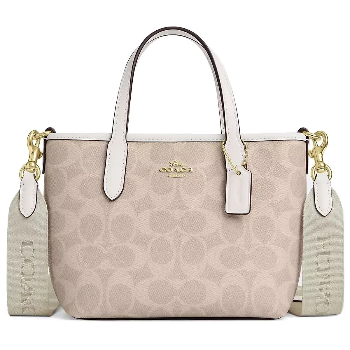 COACH Sand – Chalk Women shoulder bag Mini Tote Bag CW032-IMXDM