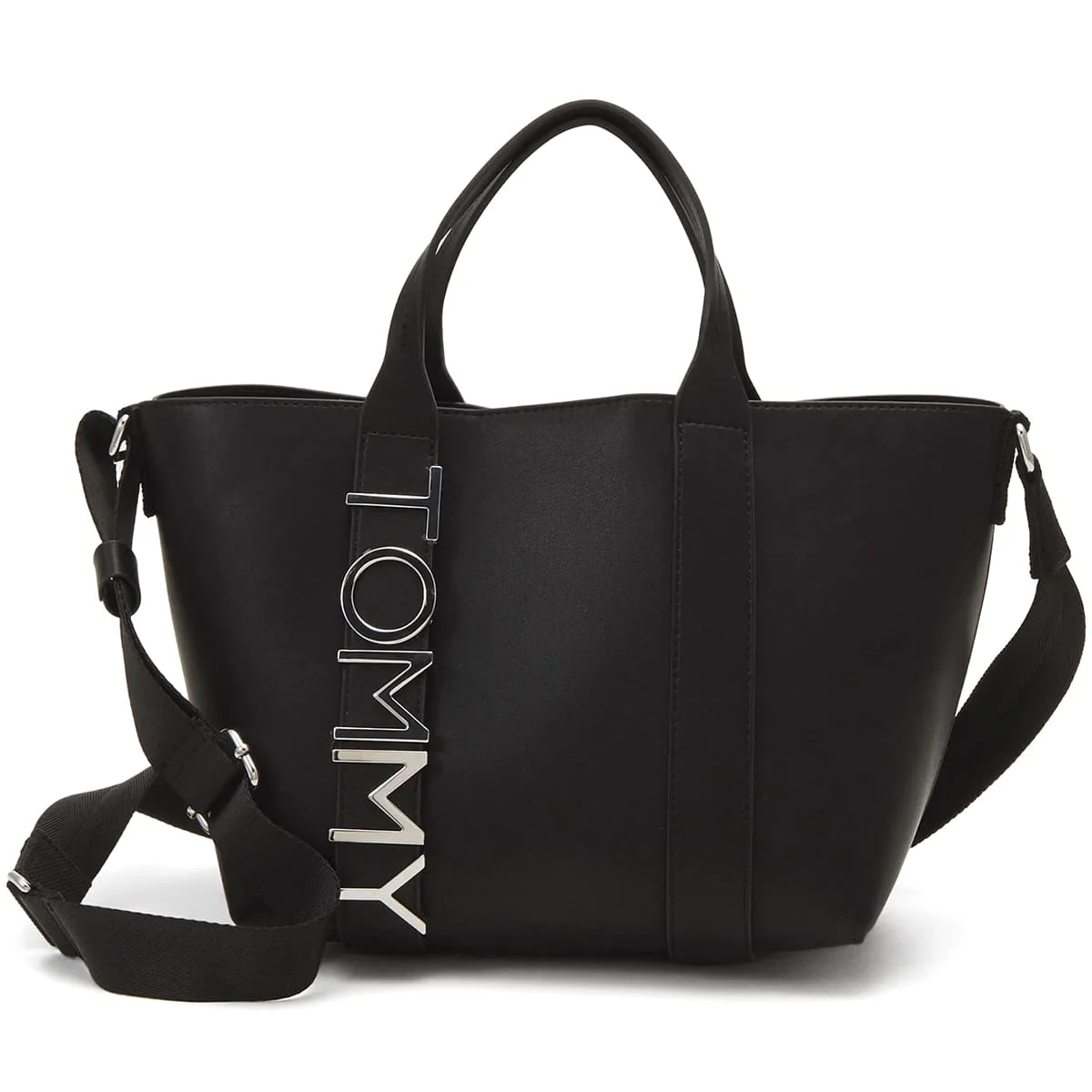 Tommy Hilfiger Black Women Shoulder Handbag Aw0Aw17049