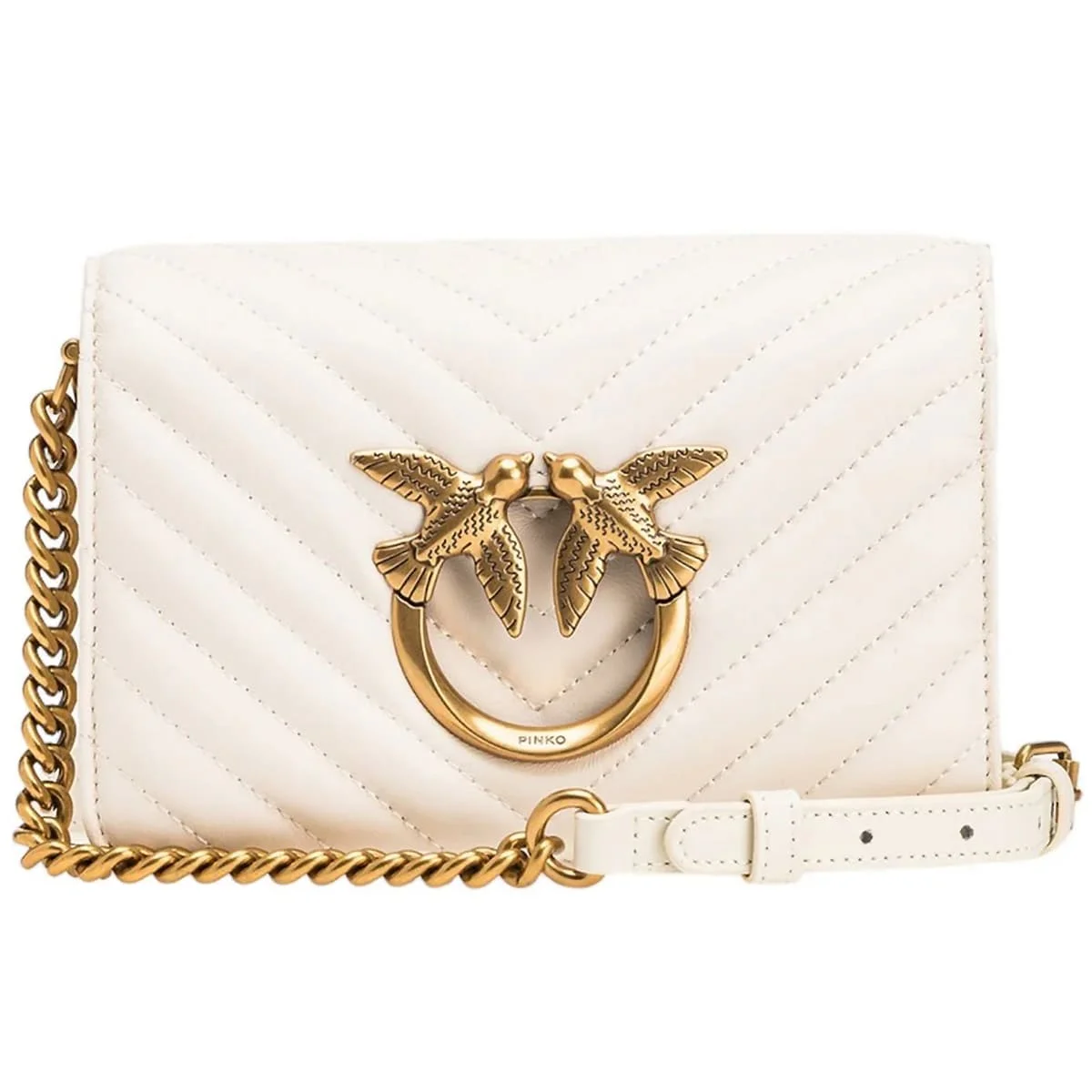Pinko White Women Shoulder Bag Cross Body Bag 100063A0Gk Z14Q