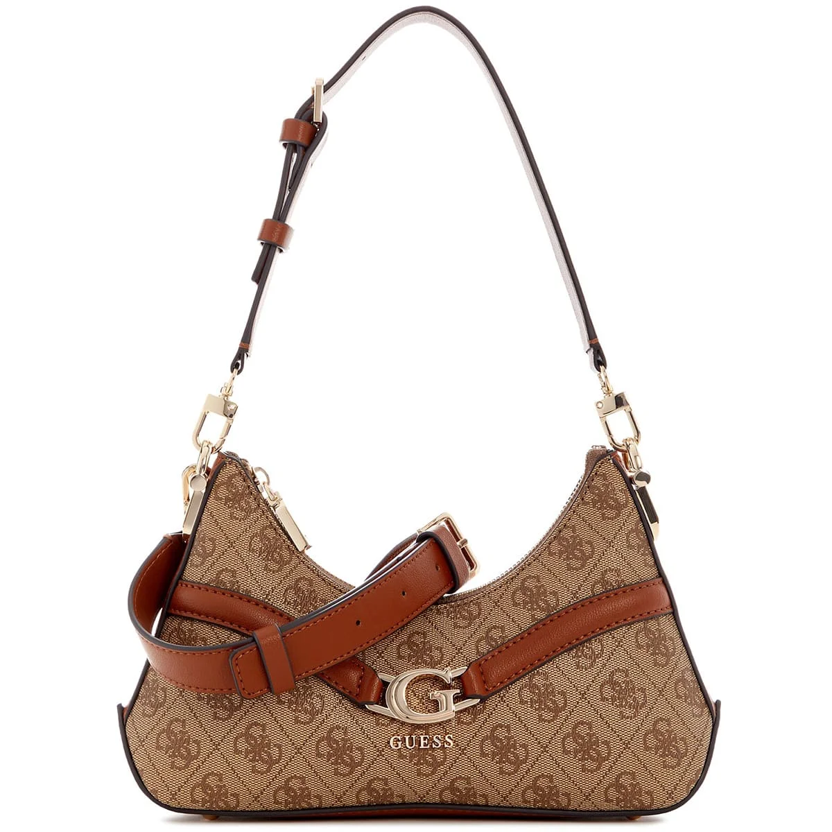 Guess Latte Logo Light Brown Brown Women Crossbody Hwsg7993730 Ltl