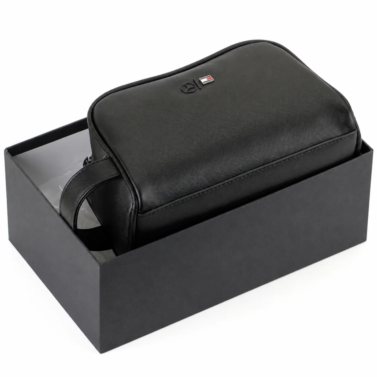 Tommy Hilfiger Mens Clutch Black Bag Gift Box Mercedes Benz Edition