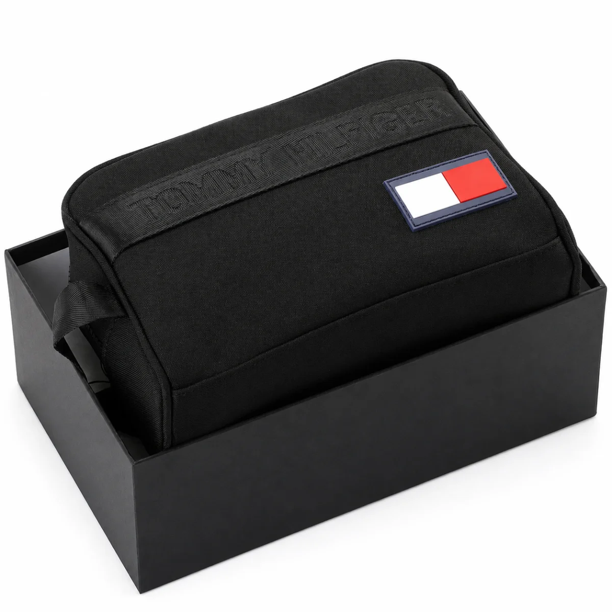 Tommy Hilfiger Fabri Black Handbag For Men Gift Box Logo