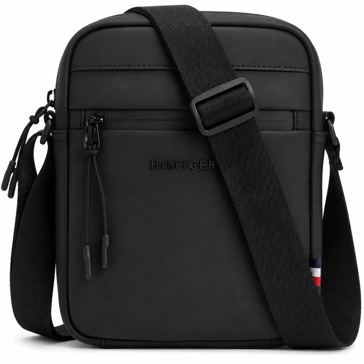 Tommy Hilfiger Men’s Black Smooth Crossbody Bag