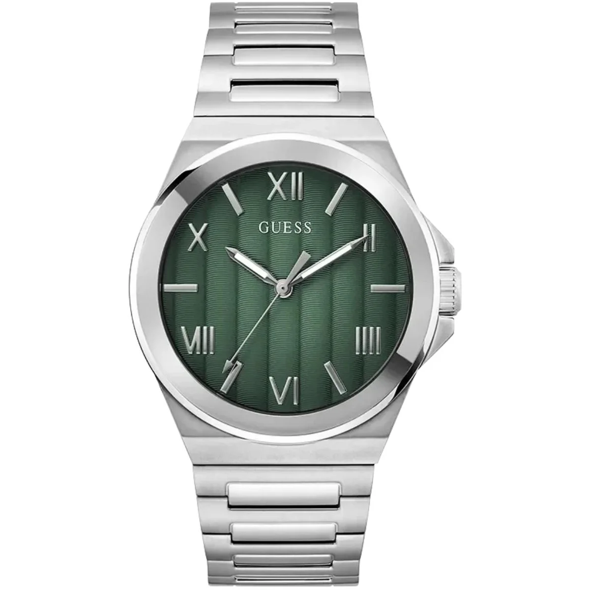 GUESS Vinyl Men’s Green Dial Analog Watch GW0789G1