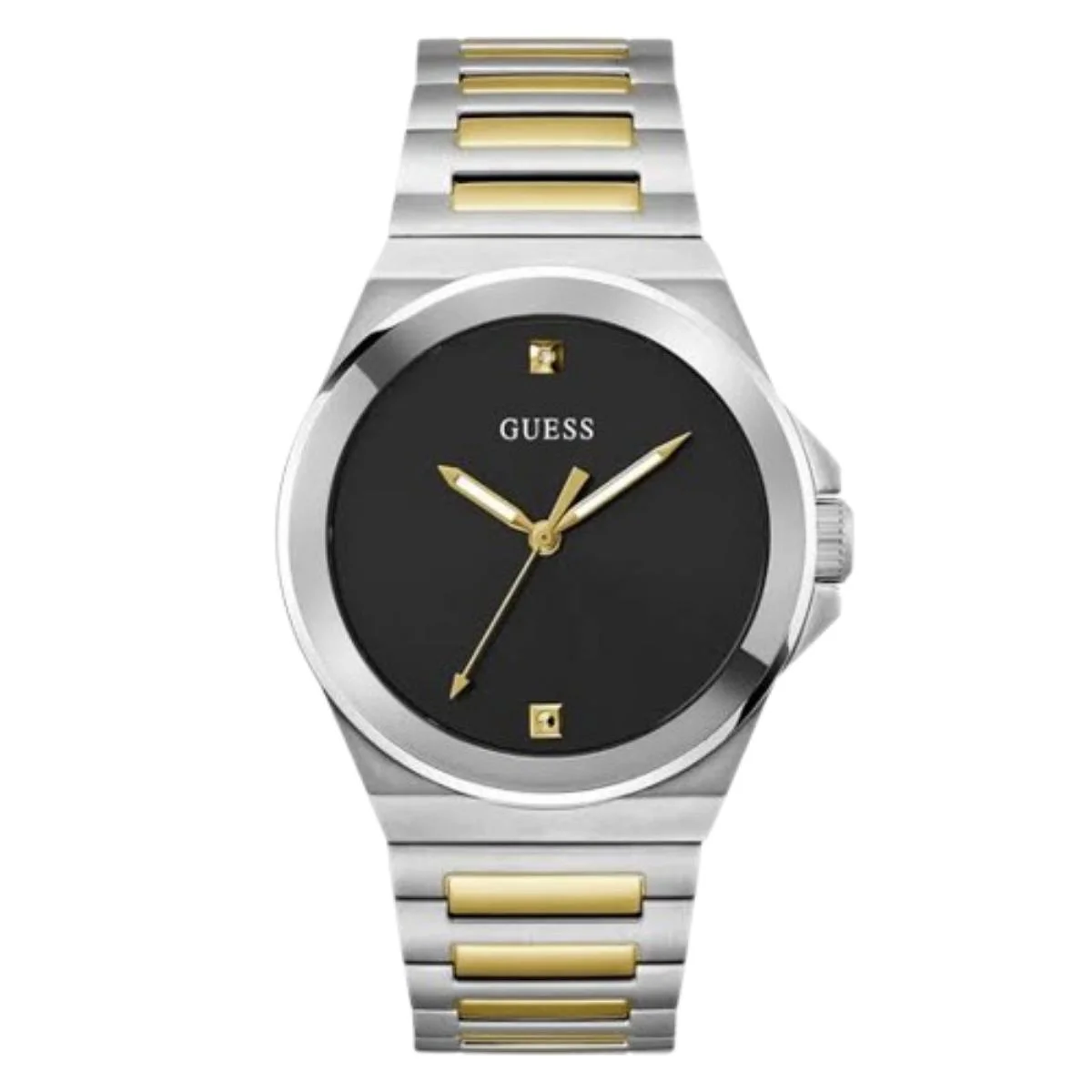 GUESS Vinyl Men's Two-Tone Watch GW0833G3