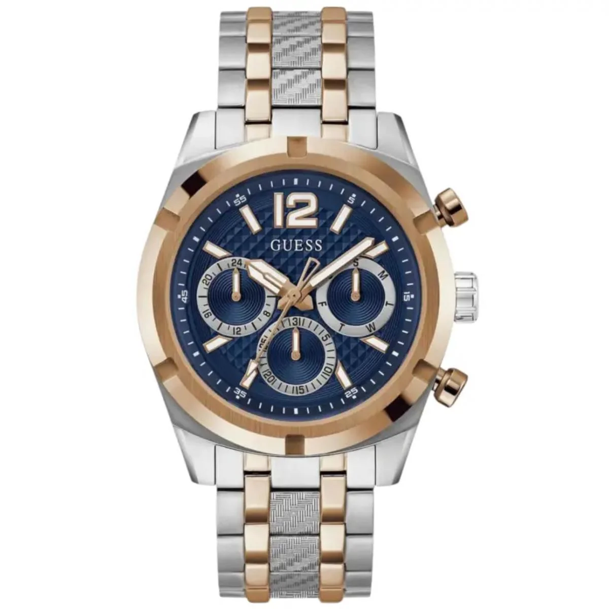 GUESS Resistance Men's Two-Tone Blue Watch GW0714G3