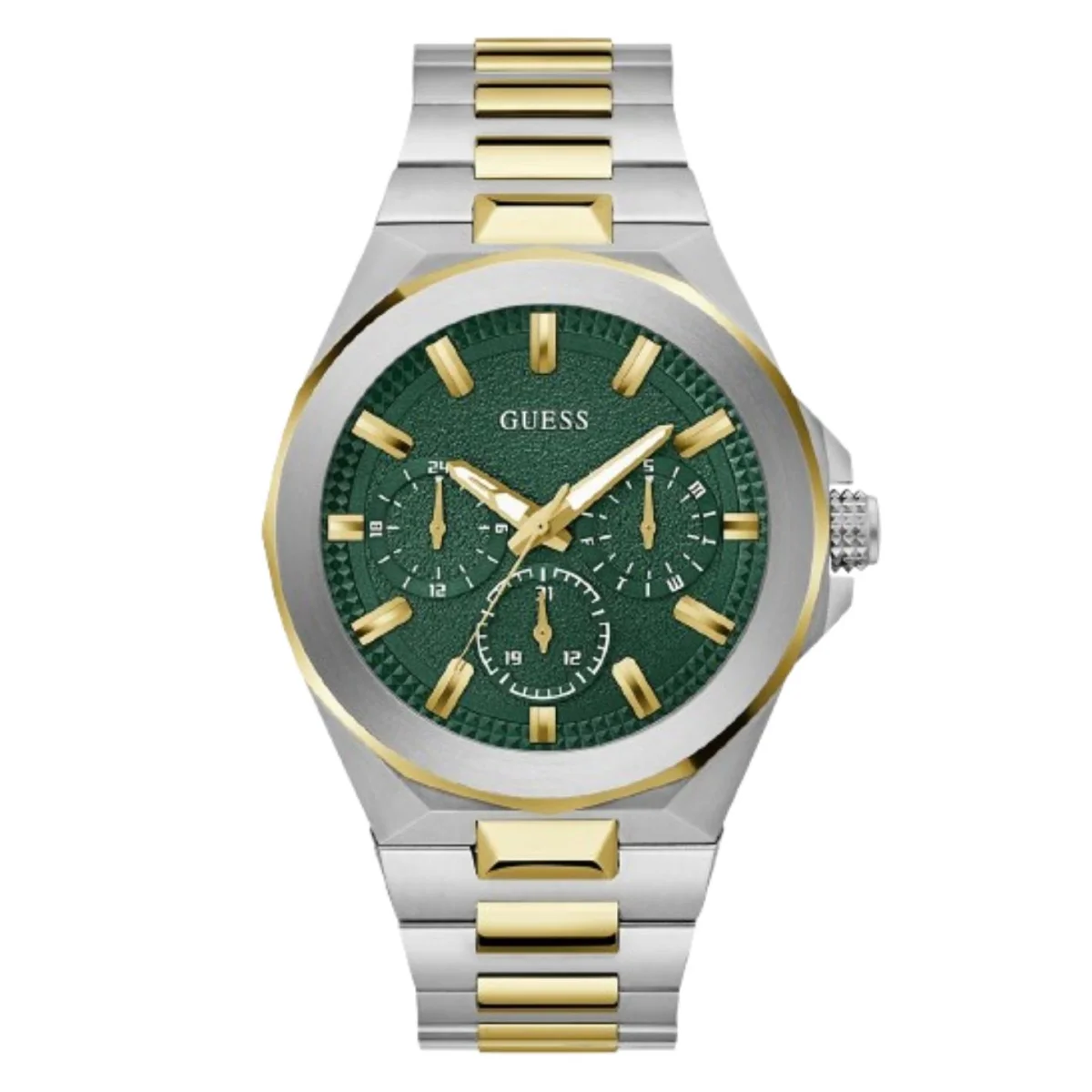 GUESS Dashboard Men's Two-Tone Green Watch GW0798G3