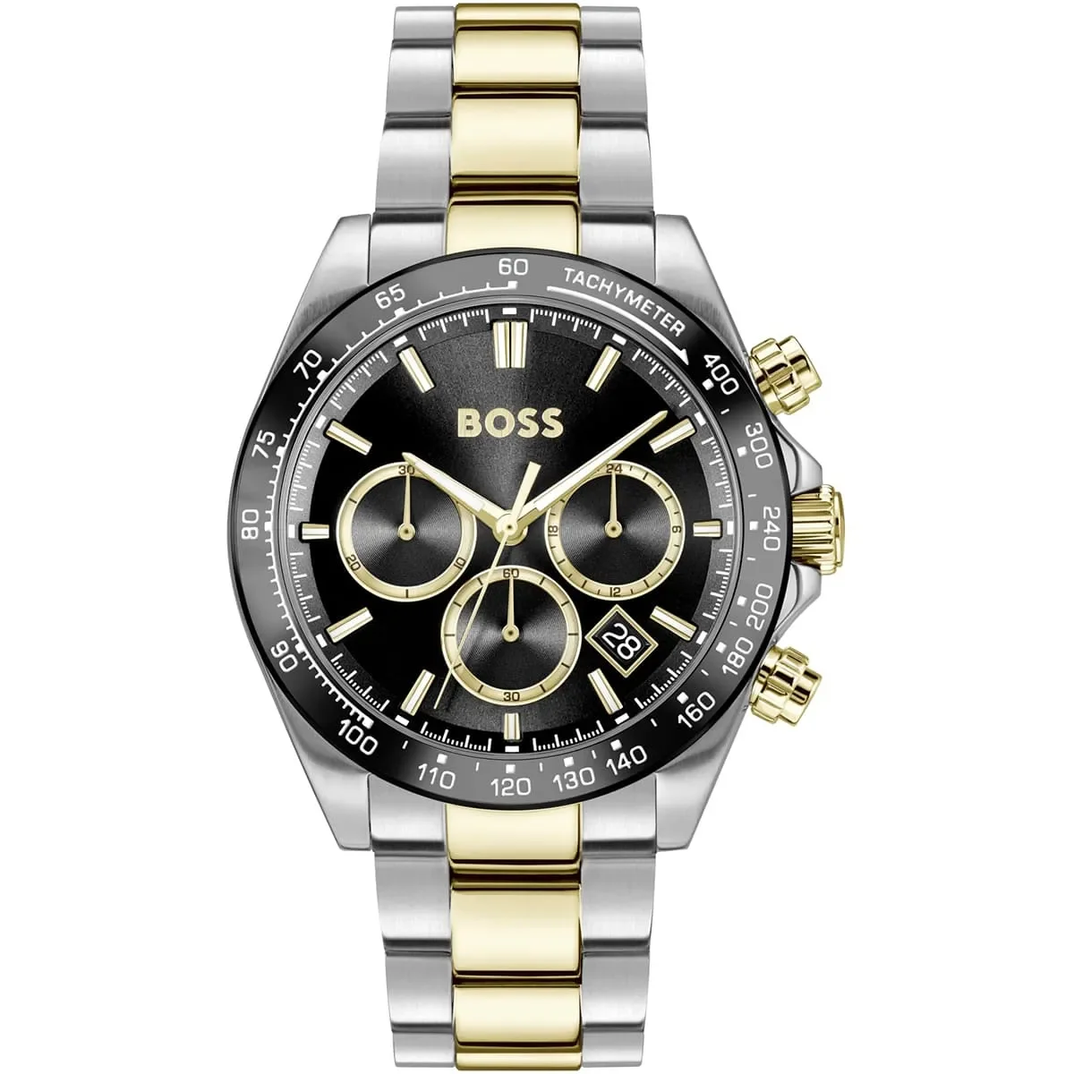 Hugo Boss Watch For Men Two-Tone Strap Black Dial 1514269