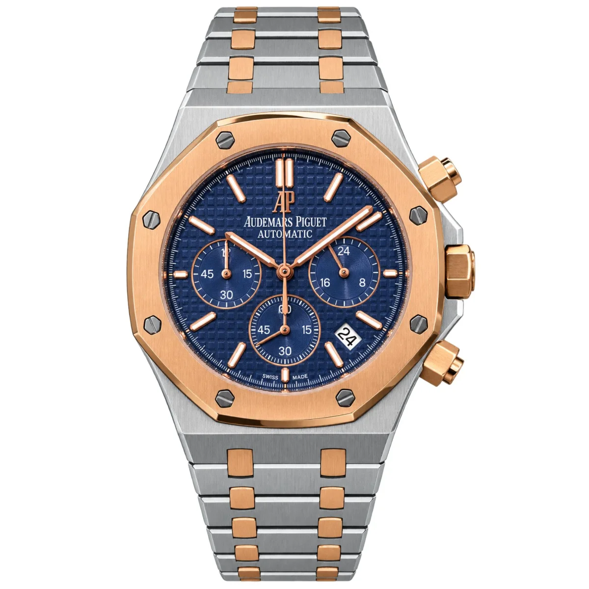 Audemars Piguet Royal Oak Chronograph Automatic Two-Tone Blue Dial Watch