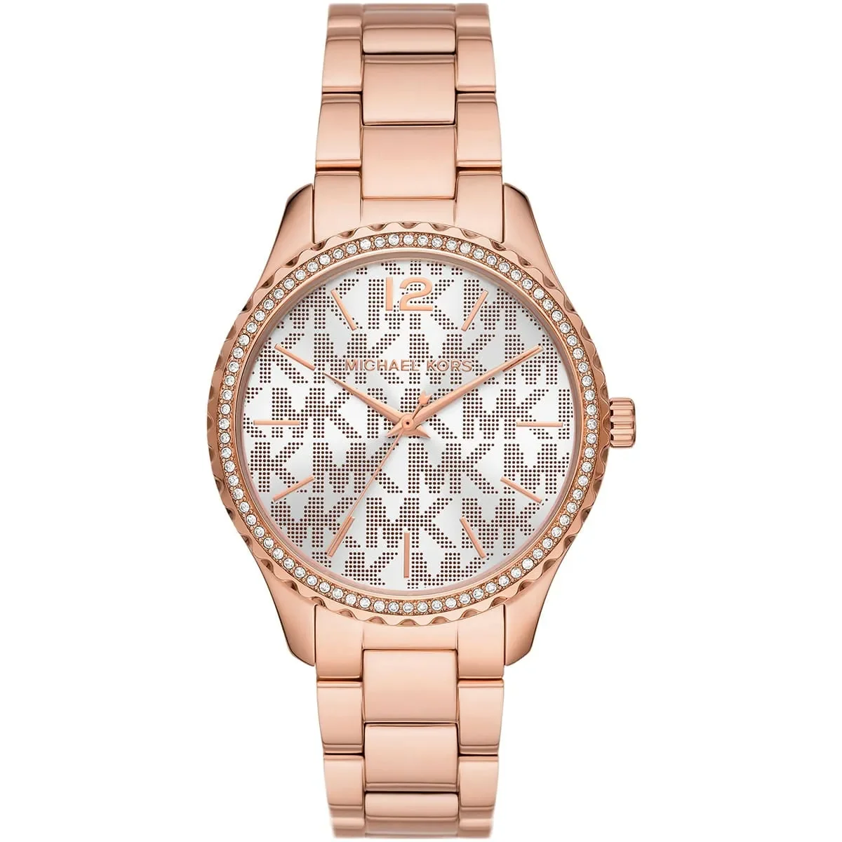 Women’s Round Rose Gold Stainless Steel Watch MK7297