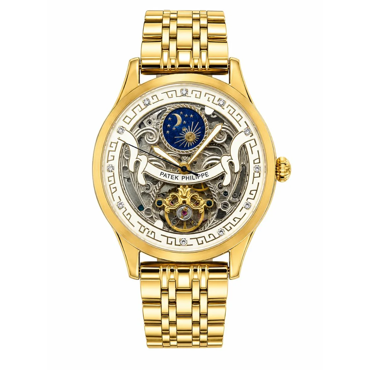 Patek Philippe Men’s Gold Automatic Skeleton Watch