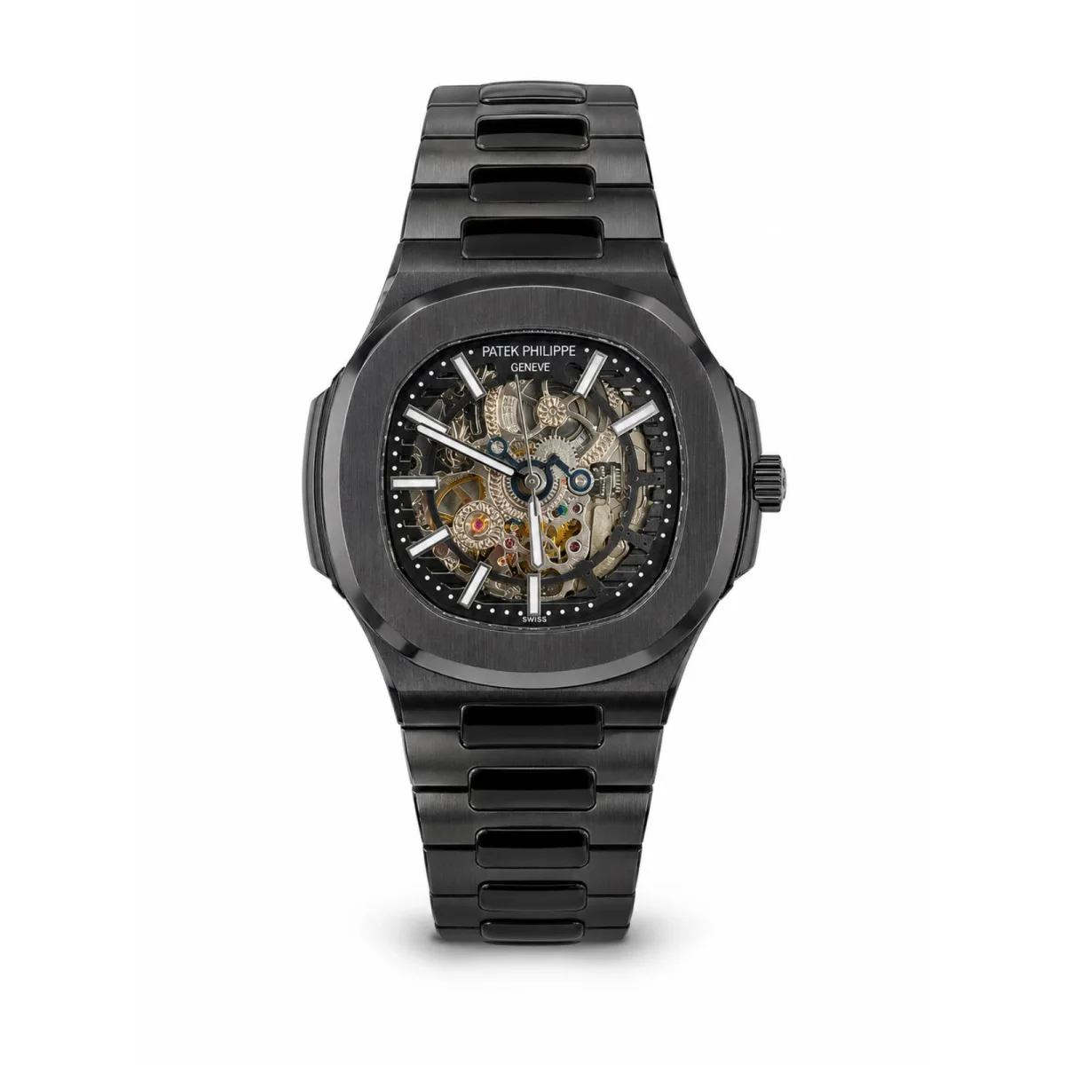 Patek Philippe Nautilus Skeleton Automatic Black Watch