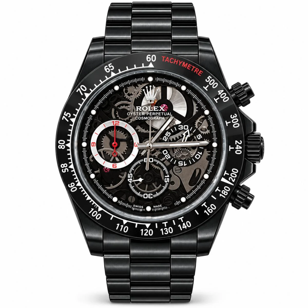 Artisans de Genève Rolex Cosmograph Daytona La Barrichello Skeleton Black Watch