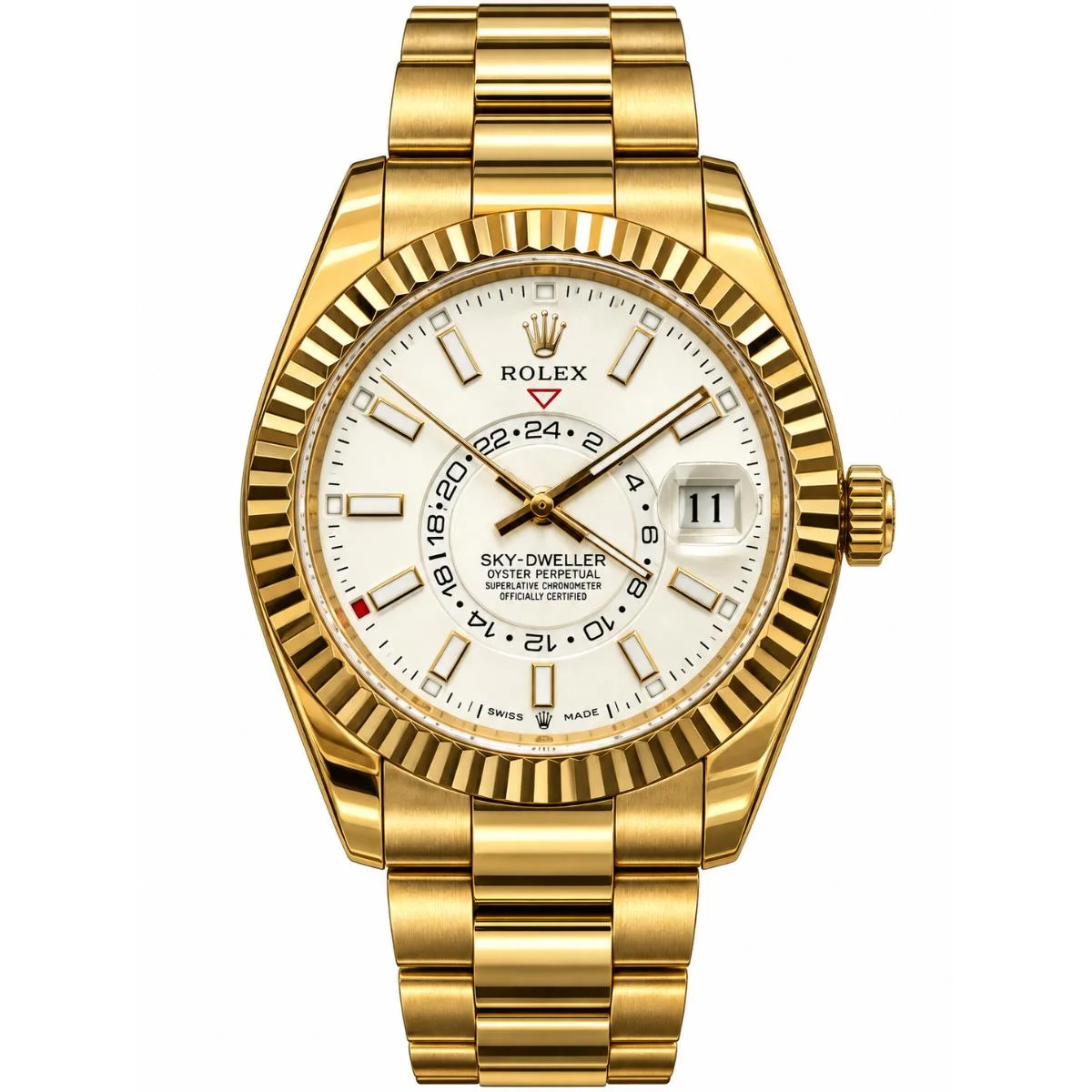 Rolex Sky-Dweller 42mm Automatic Watch For Men – White Dial