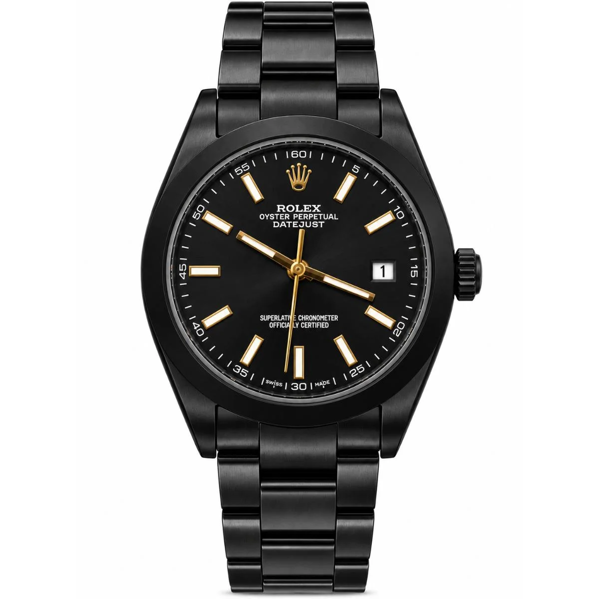 Rolex Milgauss Custom Black PVD 40mm Automatic Watch For Men