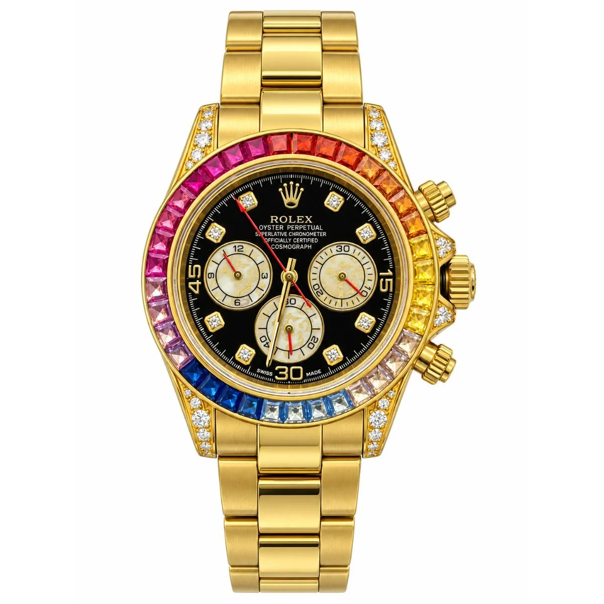 Rolex Cosmograph Daytona 40mm Men's Watch – Black Rainbow Dial