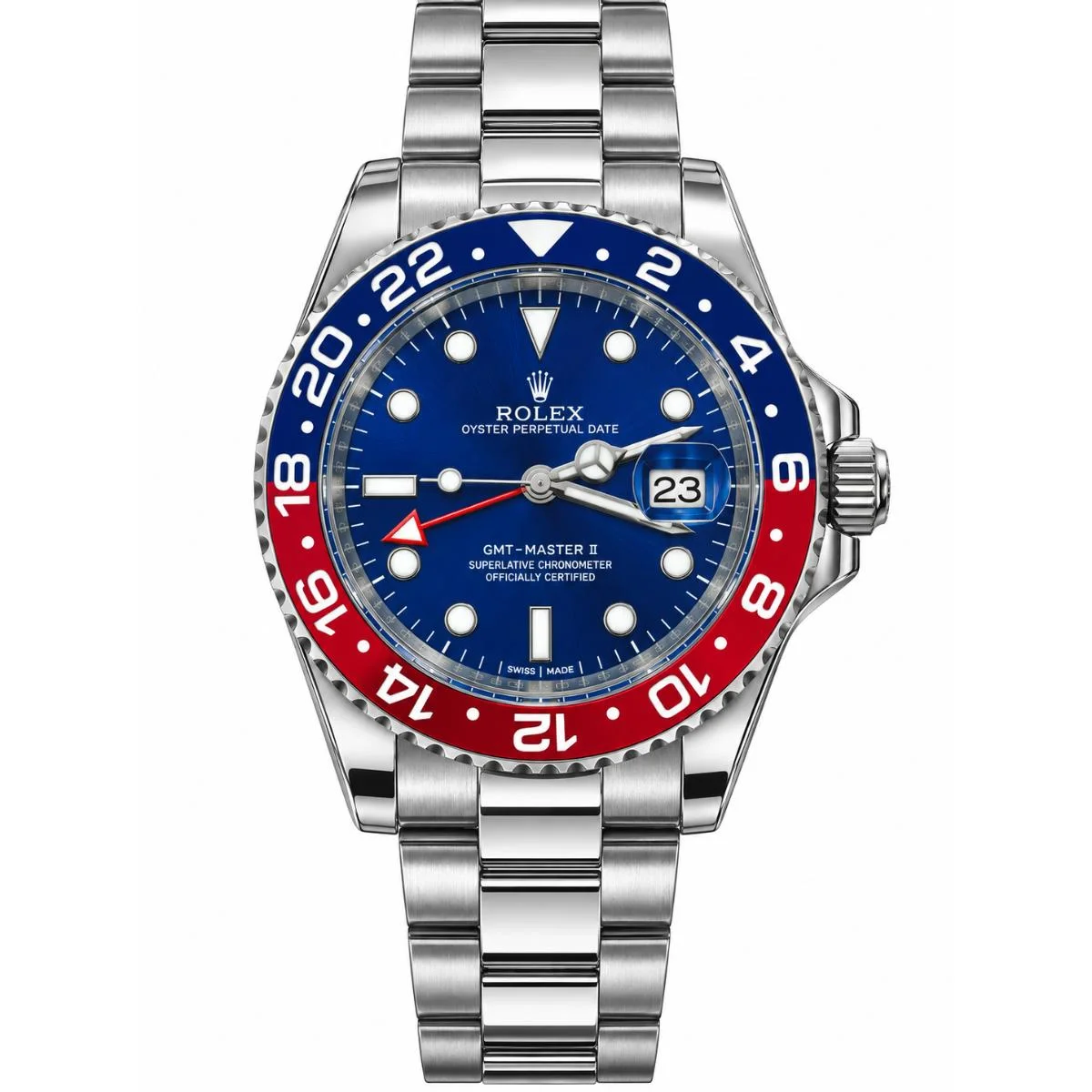 Rolex GMT-Master II Pepsi Automatic Blue Dial Watch For Men