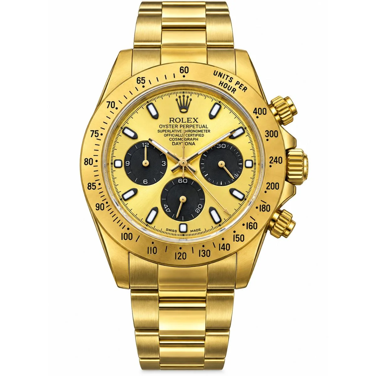 Rolex Cosmograph Daytona 40mm Gold Watch For Men