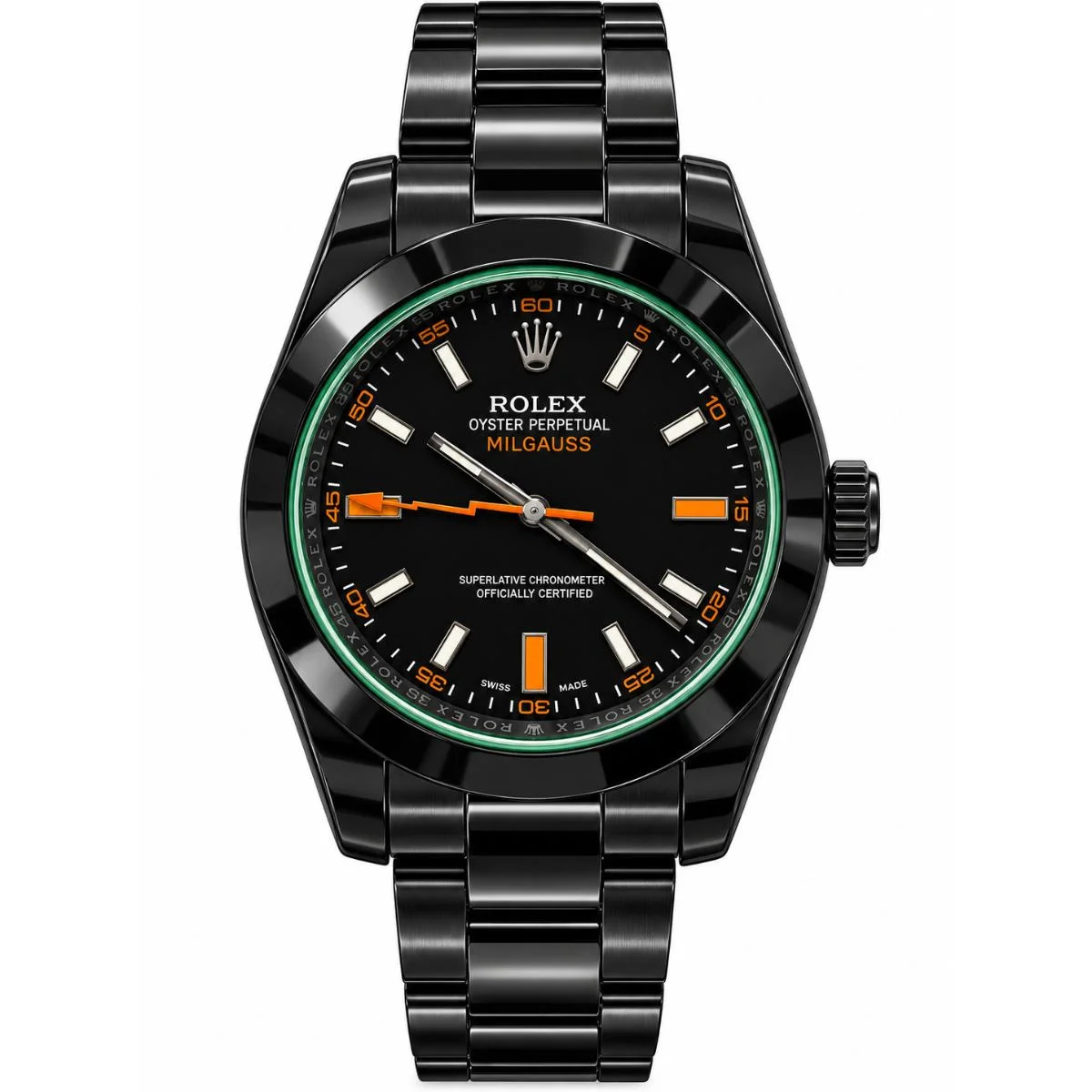 Rolex Milgauss 116400GV Black PVD Automatic Watch For Men