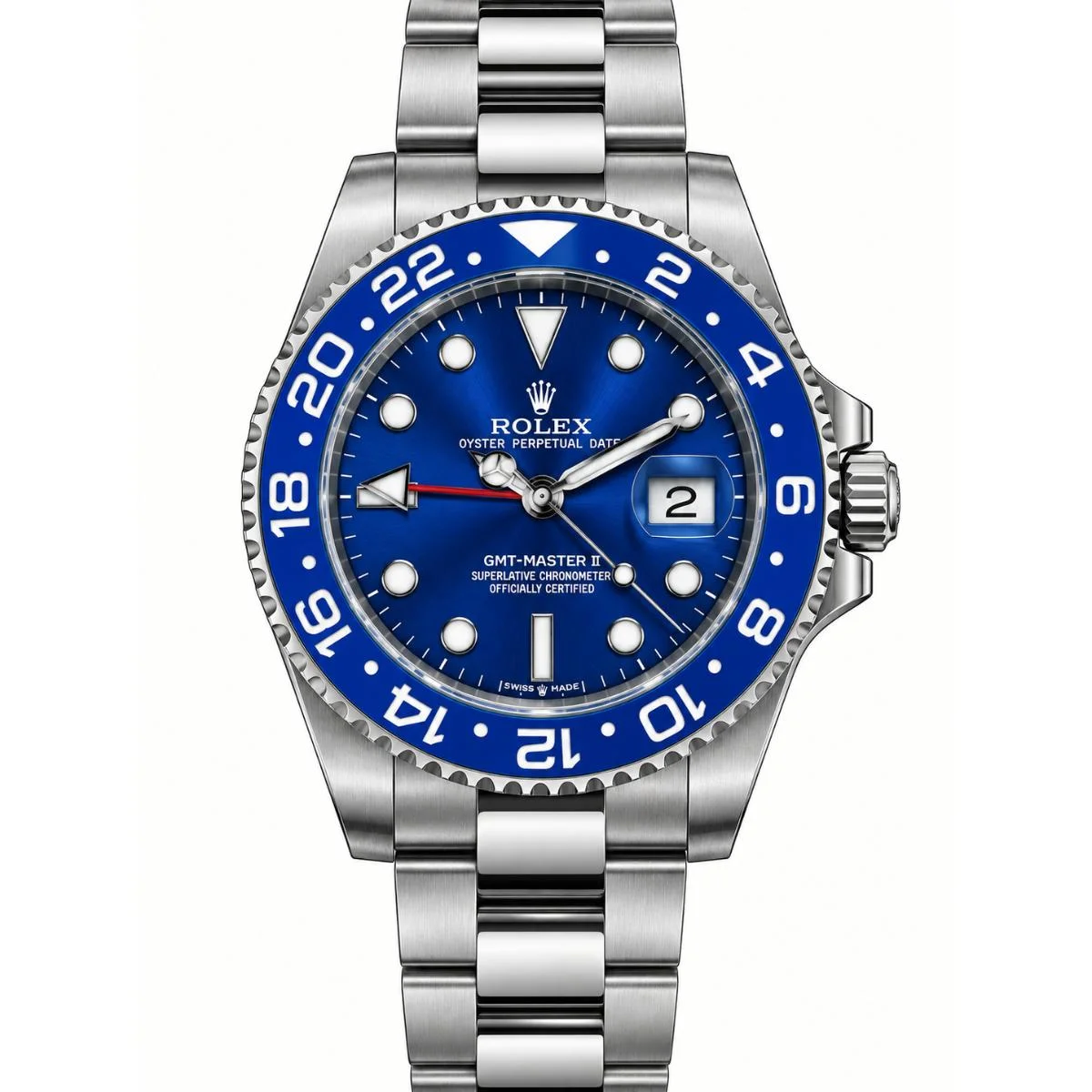 Rolex GMT-Master 40mm Automatic Blue Dial Watch For Men