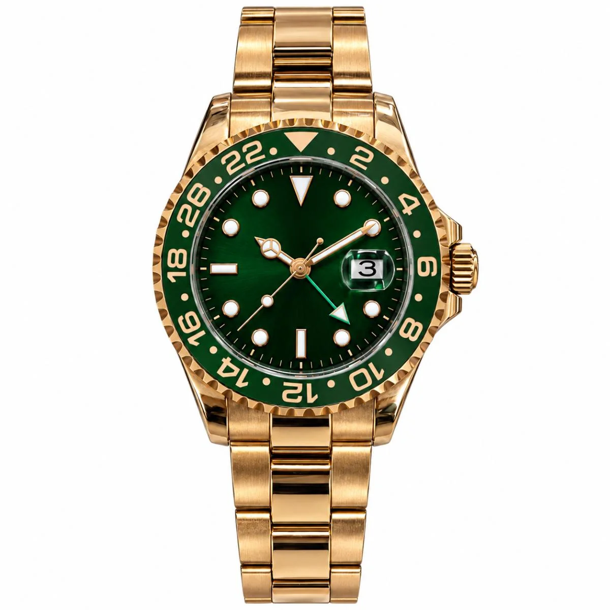 Rolex GMT-Master II 40mm Automatic Green Dial Watch For Men