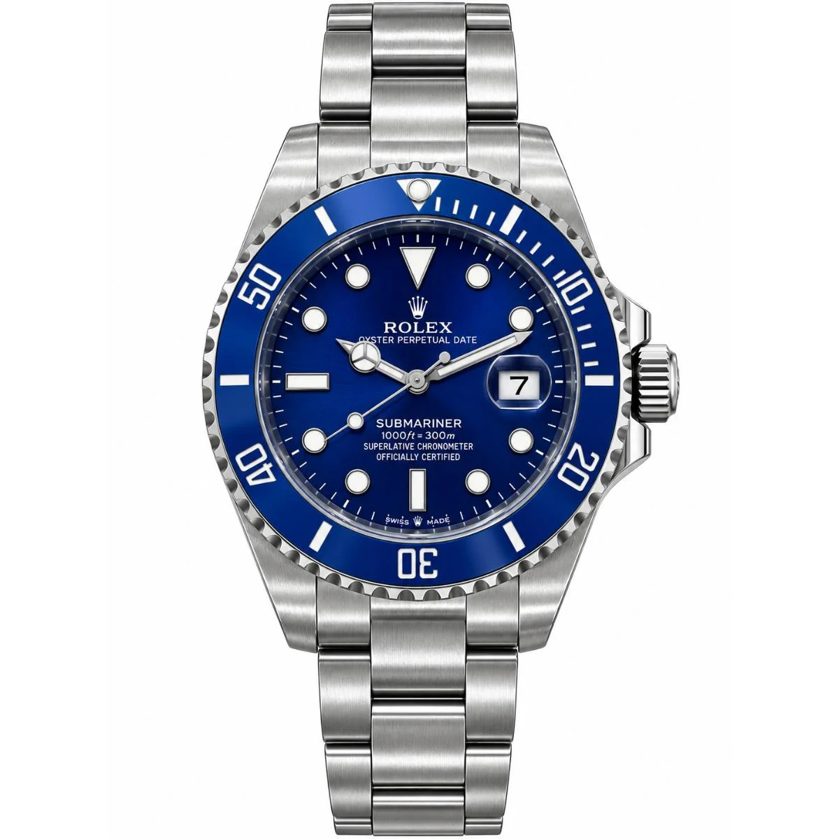 Rolex Oyster Perpetual Submariner Automatic Blue Dial Watch For Men