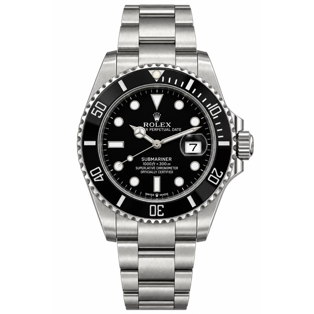 Rolex Oyster Perpetual Submariner Automatic Black Dial Watch For Men