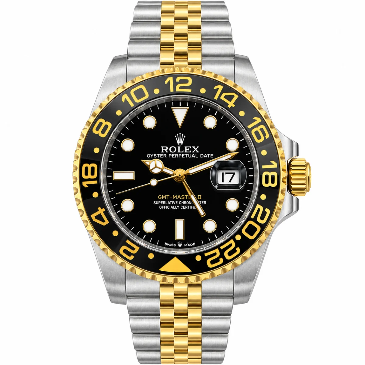 Rolex GMT-Master II Automatic Watch For Men – Black Two-Tone
