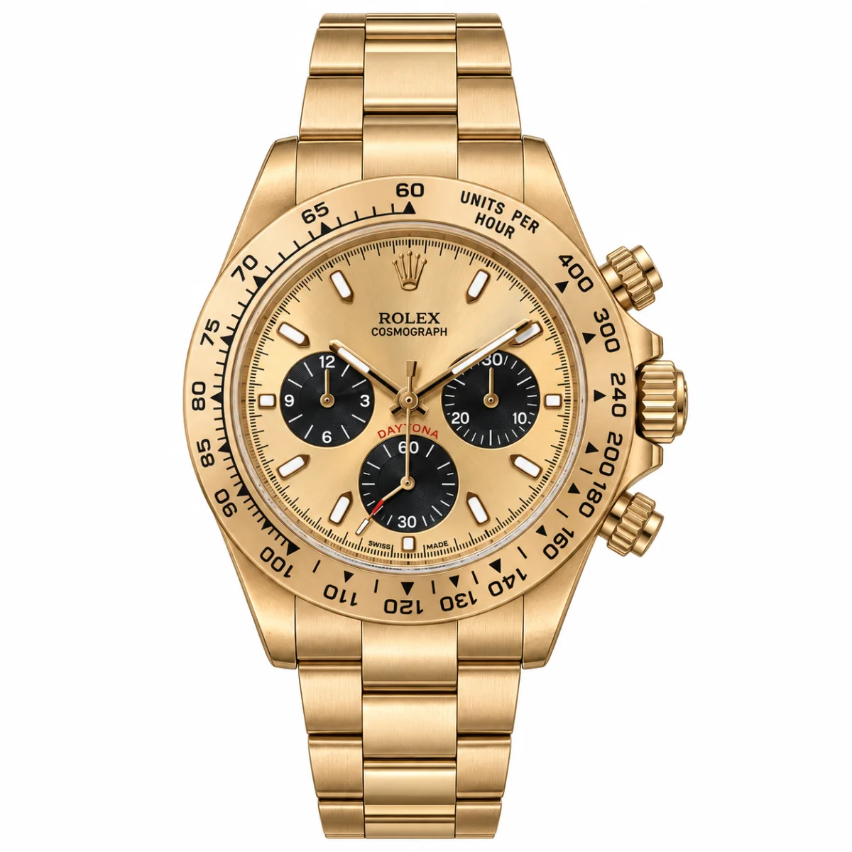 Rolex Cosmograph Daytona Quartz Watch For Men – Gold