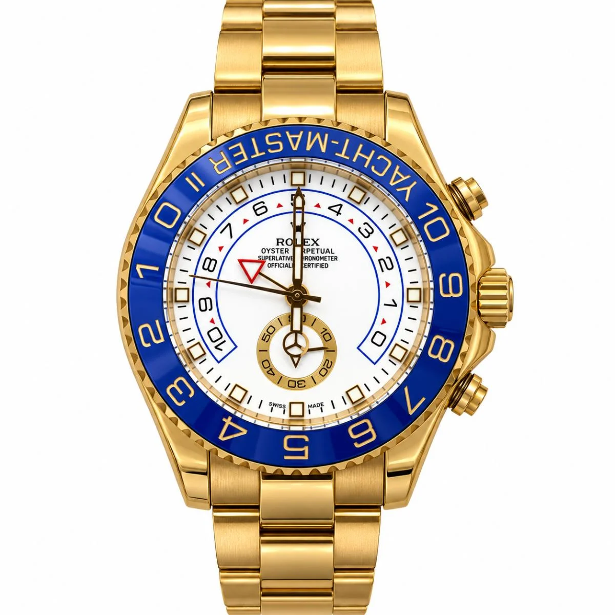 Rolex Yacht-Master II 44 White Dial Watch For Men