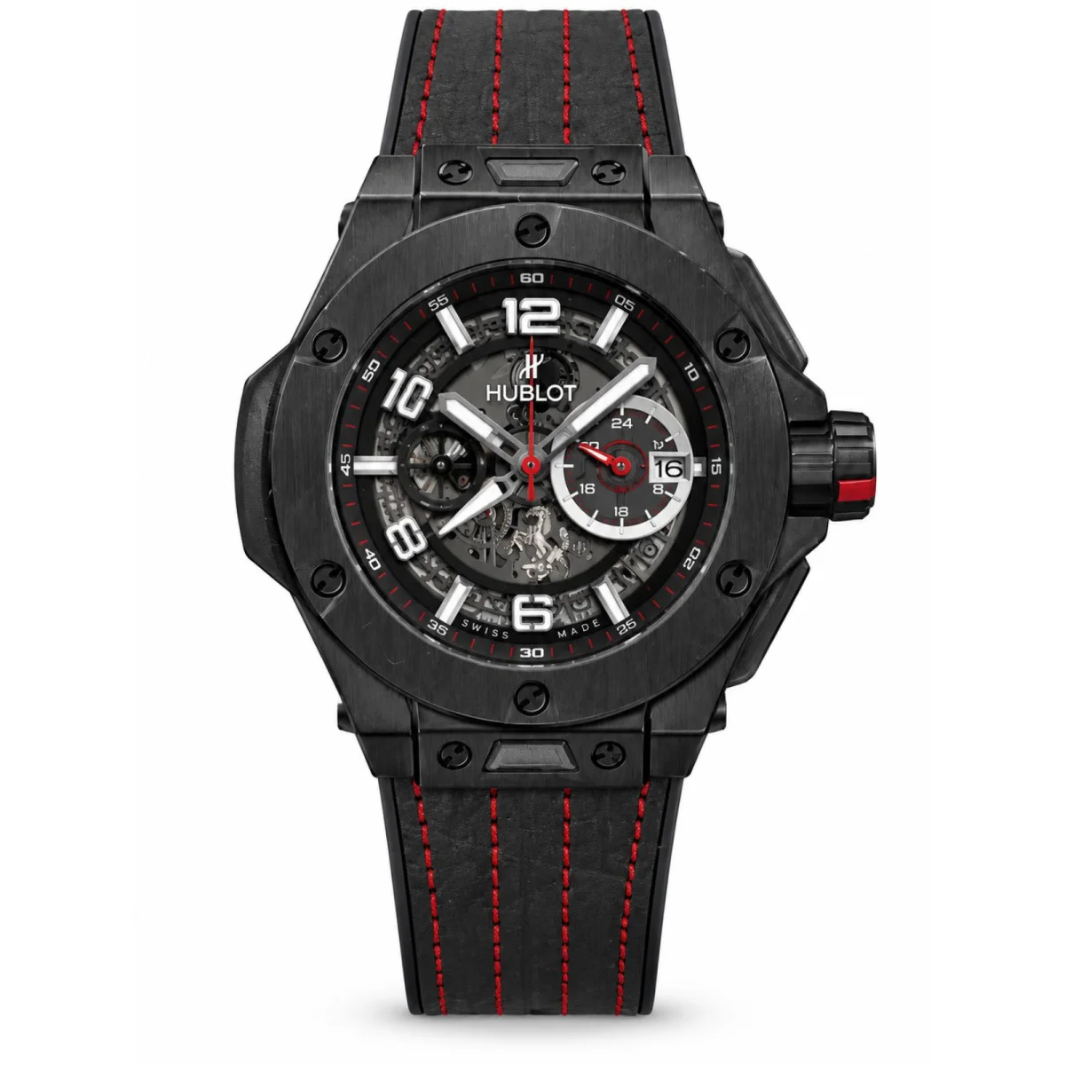 Hublot Big Bang Unico Skeleton Black Chronograph Red Edition Watch
